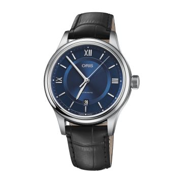 Oris Classic Date 42 Stainless Steel / Blue
