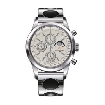 Breitling Transocean Chronograph 1461 Stainless Steel / Silver / Racer