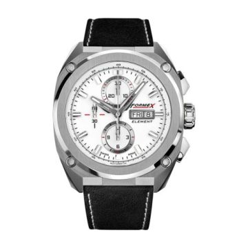 Formex Element Automatic Chronograph Full Steel / White / Calf