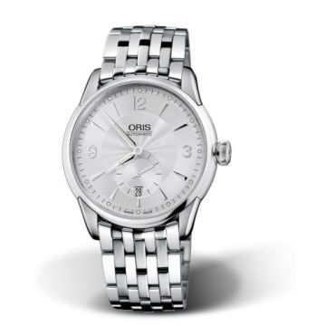 Oris Artelier Small Second Date 40 Stainless Steel / Silver / Bracelet