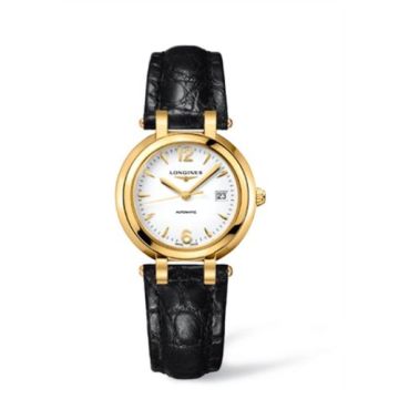 Longines PrimaLuna Automatic 30 Yellow Gold Strap Arabic