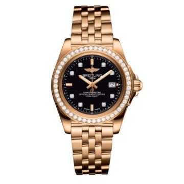 Breitling Galactic 32 Sleek Edition Rose Gold / Diamond / Trophy Black Diamond / Bracelet