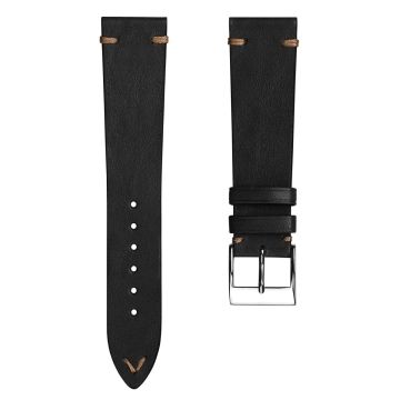 Vintage Cavallo Horse Leather Watch Strap - Chocolate Brown - 22mm