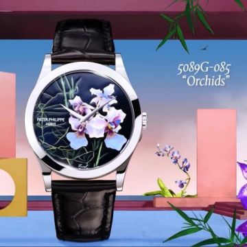 Patek Philippe Calatrava 5089 Whit e Gold / Orchids