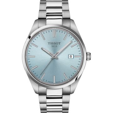 Tissot PR 100 Quartz 40 Stainless Steel / Ice Blue / Bracelet