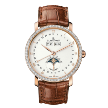 Blancpain Villeret Quantième Complet Red Gold / White / Diamond