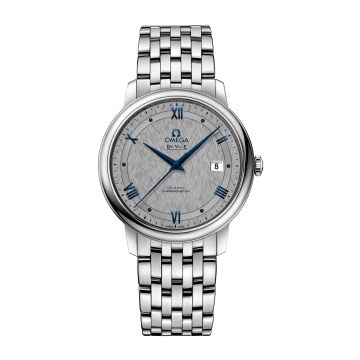 Omega De Ville Prestige Co-Axial 39.5 Stainless Steel / Vintage Grey Silk / Bracelet