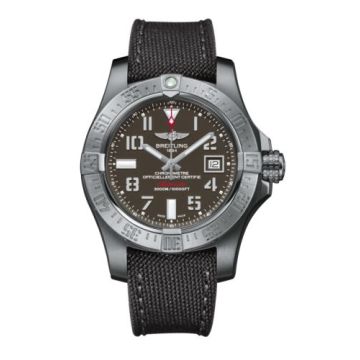 Breitling Avenger II Seawolf Stainless Steel / Tungsten Gray / Military / Pin