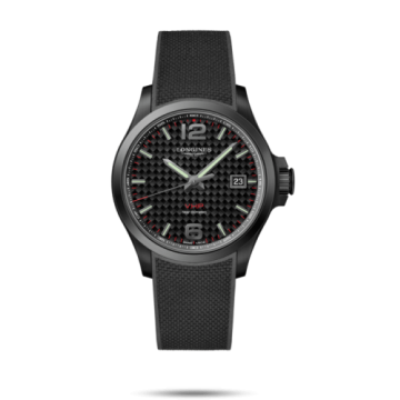 Longines Conquest V.H.P. 43 PVD / Carbon / Rubber