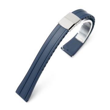 Quick Release FKM28 Navy Blue FKM Rubber watch strap - 16mm