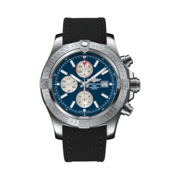 Breitling Super Avenger II Stainless Steel / Mariner Blue / Military / Pin