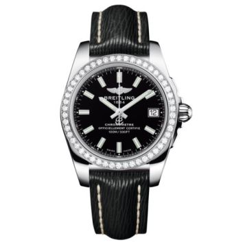 Breitling Galactic 36 Stainless Steel / Diamond / Trophy Black / Sahara