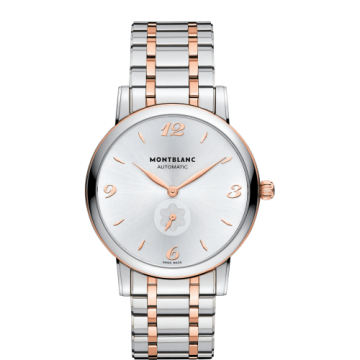 Montblanc Star Classique Automatic Two Tone Red / Bracelet