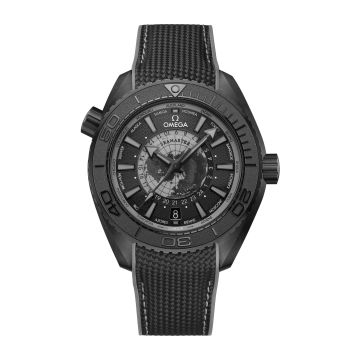 Omega Seamaster Planet Ocean 600M Co-Axial Worldtimer 45.5 Master Chronometer GMT Ceramic / Black - Grey / Rubber