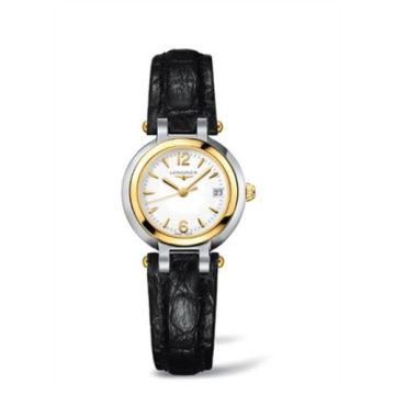 Longines PrimaLuna Quartz 26.5 Stainless Steel / Yellow Gold / White
