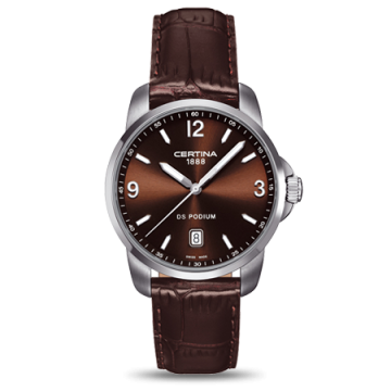 Certina DS Podium 3 Hands Brown