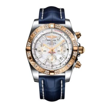 Breitling Chronomat 44 Stainless Steel / Rose Gold / Diamond / Pearl Diamond / Croco
