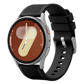 Silicone Black Watch Band - 22mm