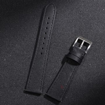 Bracelet de montre Saffiano avec coutures