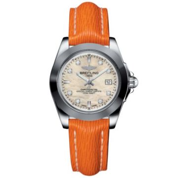 Breitling Galactic 32 Sleek Edition Stainless Steel / Pearl Diamond / Sahara