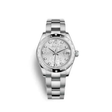 Rolex Datejust 31 Stainless Steel Domed Diamond / Oyster / Silver Computer