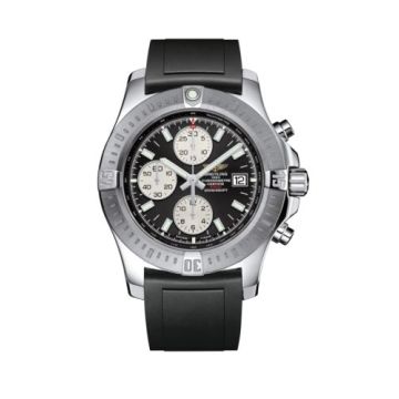 Breitling Colt Chronograph Automatic Stainless Steel / Volcano Black / Rubber / Pin