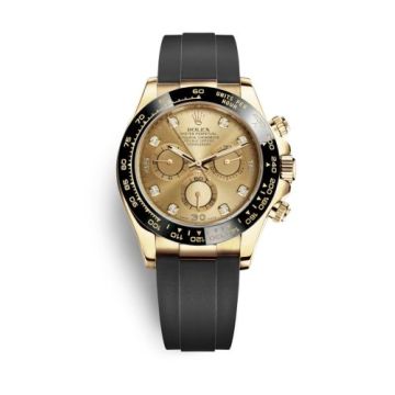 Rolex Cosmograph Daytona Yellow Gold / Cerachrom / Champagne Diamond / Oysterflex