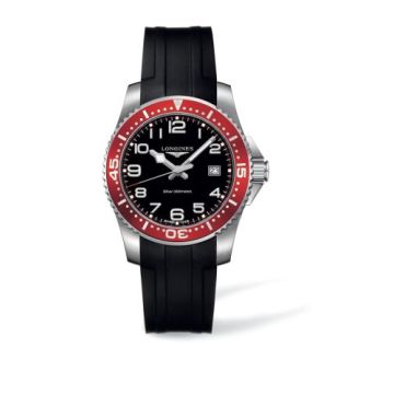Longines Hydroconquest Quartz 39 Red / Rubber