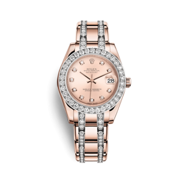Rolex Datejust Pearlmaster 34 Everose Diamond Pink Diamond
