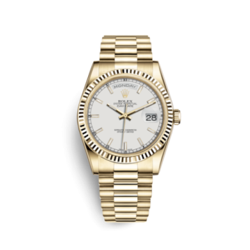 Rolex Day-Date 36 Yellow Gold Fluted / President / Ivory