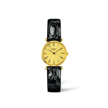 Longines La Grande Classique Quartz 24 Yellow LEather Roman