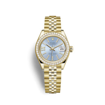 Rolex Lady-Datejust 28 Yellow Gold Diamond / Jubilee / Cornflower Diamonds