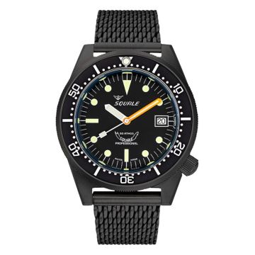 Squale 1521 Pvd Black Mesh