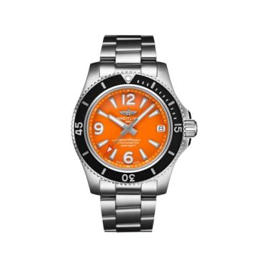Breitling Superocean 36 Stainless Steel / Orange / Bracelet