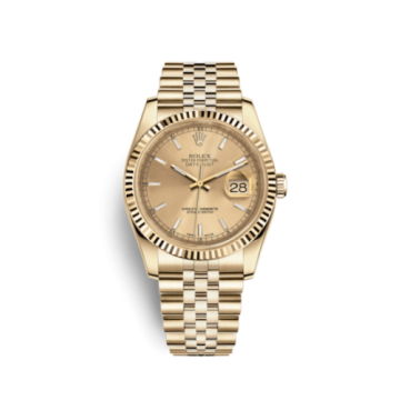 Rolex Datejust 36 Yellow Gold Fluted / Jubilee / Champagne