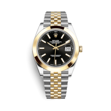 Rolex Datejust 41 Rolesor Yellow Smooth / Jubilee / Black