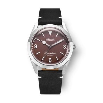 Nivada Grenchen Super Antarctic 3.6.9. Brown - White Luminous / Stainless Steel / Black - White