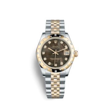 Rolex Datejust 31 Rolesor Yellow Domed Diamond / Jubilee / Black MOP
