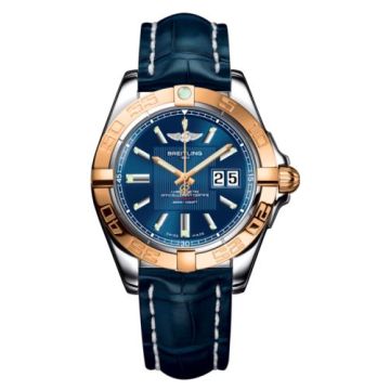 Breitling Galactic 41 Stainless Steel / Rose Gold / Metallica Blue / Croco