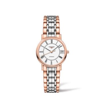 Longines Presence Automatic 30 PVD Red / White - Roman / Bracelet