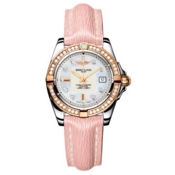 Breitling Galactic 32 Stainless Steel / Rose Gold / Diamond / Pearl Diamond / Sahara
