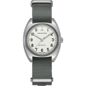 Hamilton Khaki Aviation Pilot Pioneer Mechanical Stainless Steel / White