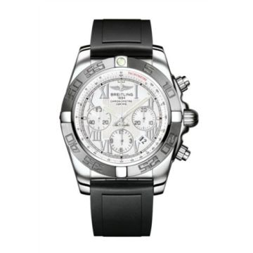 Breitling Chronomat 44 Stainless Steel / White - Roman / Rubber
