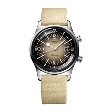 Longines Legend Diver Date Stainless Steel / Beige