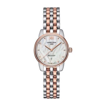 Certina DS-8 Lady Stainless Steel - Rose Gold / MOP / Bracelet