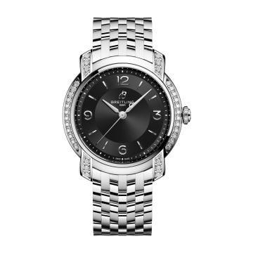 Breitling Lady Premier 32 SuperQuartz Stainless Steel - Diamond / Midnight Black / Bracelet