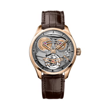 Zenith El Primero Chronomaster Tourbillon 45 Rose Gold / Skeleton / Alligator