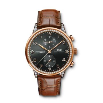 IWC Schaffhausen Portuguese Chrono-Automatic Rose Gold / 266 Diamond