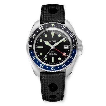 Hgp Automatique Diver GMT 200m - Noir & Bleu "BATMAN"