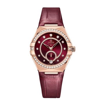 Omega Constellation Master Chronometer Small Seconds 34 Sedna Gold / Diamond / Black